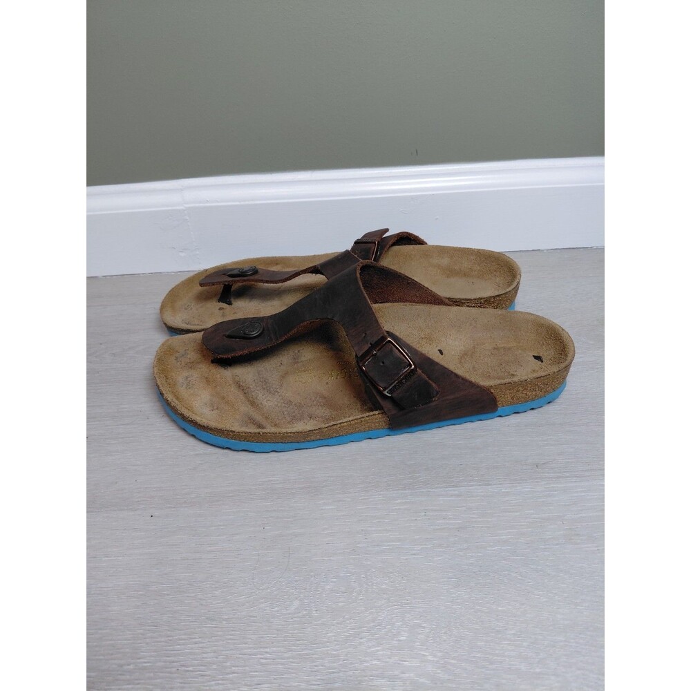 Birkenstock Gizeh Habana Oiled  Brown Leather Men Size 44EU 11US Narrow